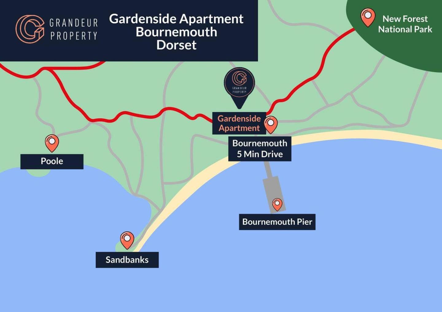 The Gardenside Apartment By Grandeur Property Bournemouth Kültér fotó